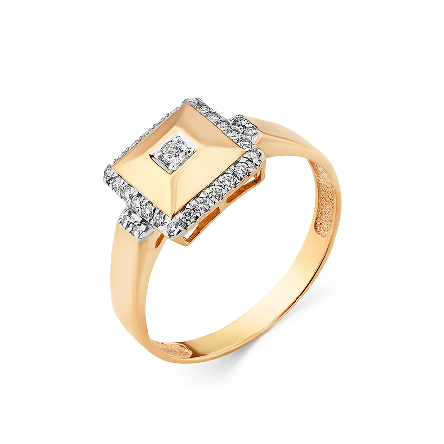 Кольцо, золото, бриллиант, 1-108333-00-00